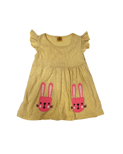 Yellow Bunny dress size 87-92