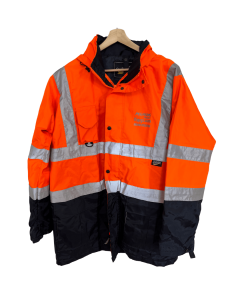 Used Reflective Jacket – Double Zipper, Warm & Weather-Ready Outerwear