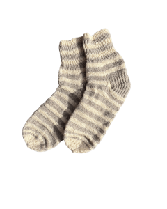 Käsitöö villased triibusokid, suurus 40–43