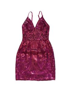 Burgundiapunane litritega bodycon kleit, suurus S