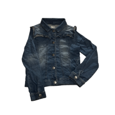 Love Denim tüdrukute volangidega teksajakk, suurus 140 (9–10 a)