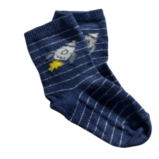 Laste sinised raketipildiga sokid, suurus 23–25