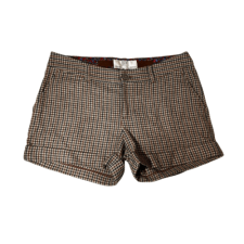 Pruunikad ruudulised lühikesed püksid, suurus L