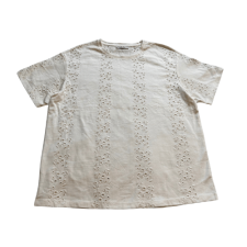 Marie Lundi tikandiga puuvillane pluus (M/L)